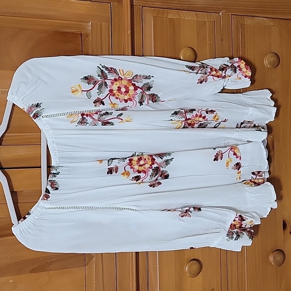 Embroidered Fall blouse